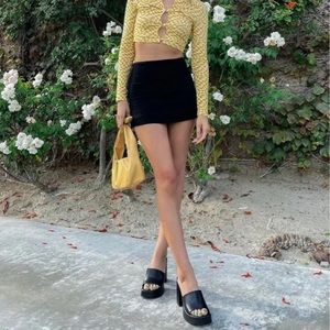 Princess Polly selby mini skirt black